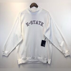 Kansas State Wildcats NWT womens mock neck pullover sweatshirt size XL KSU NCAA